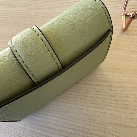 Michael Kors Carmen Medium Flap Satchel/ BLFLD Wallet MK Logo Light Sage NWT - Picture 11 of 11